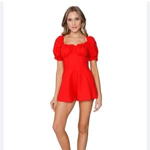 Finders Keepers red romper/playsuit